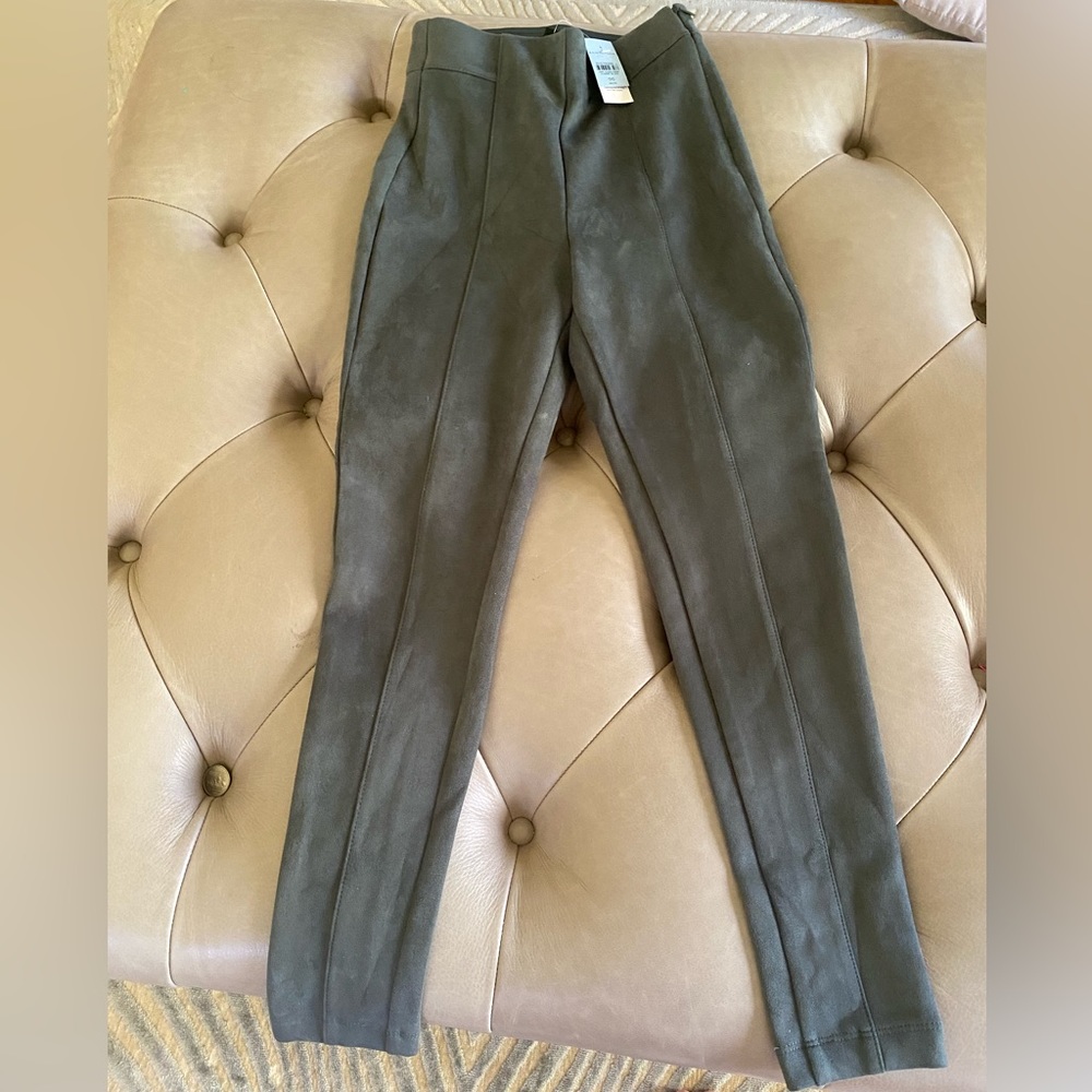 NWT Ann Taylor suede-like skinny legging 00P